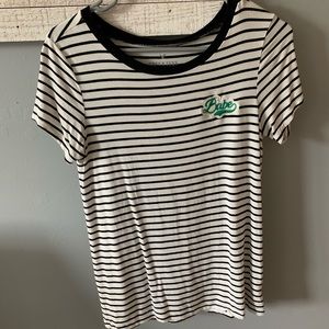 Stripped American eagle shirt